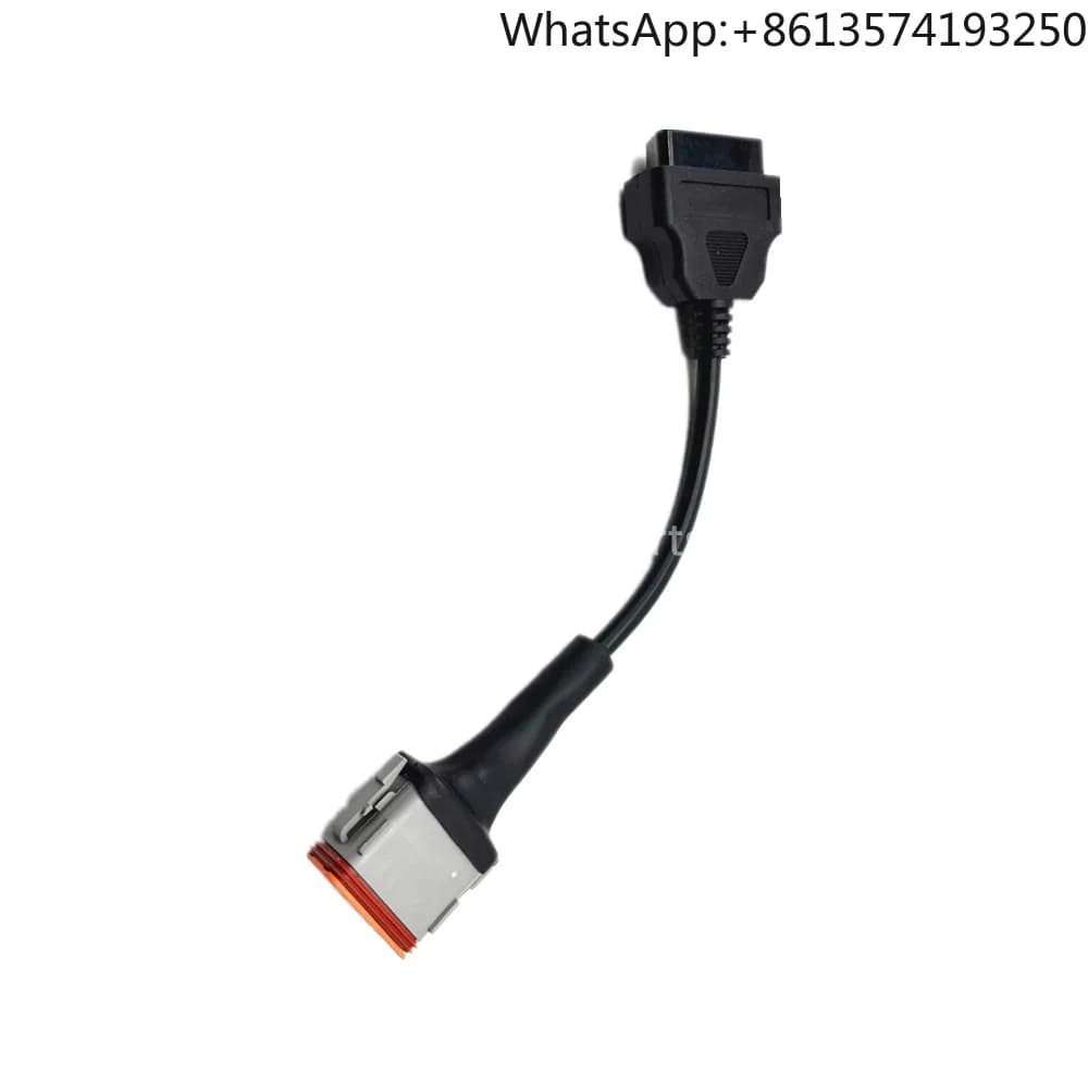 For Komatsu Diagnostic Line Inline6 12 Turn OBD 16 Pin Dedicated Excavator Parts