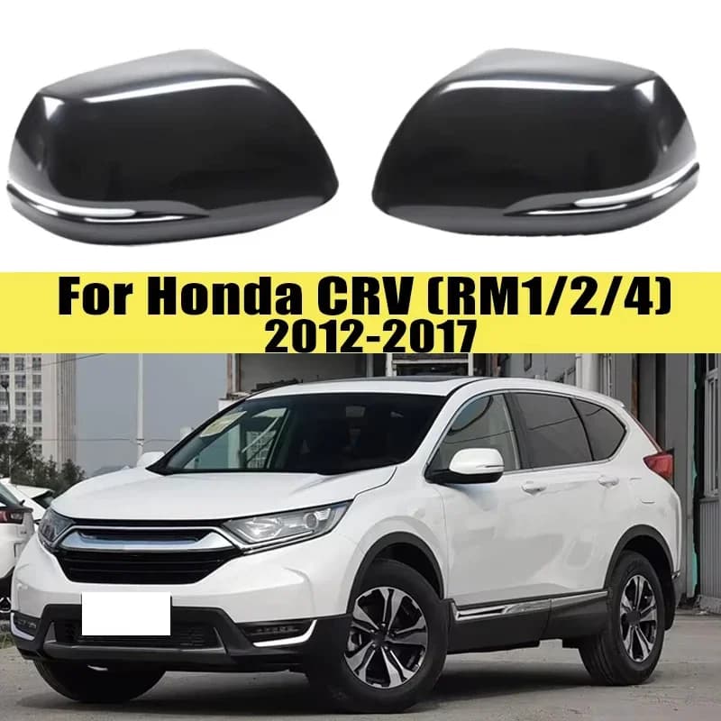 Suitable for Honda CRV (RM1/2/4) 2012-2017 Models with Black Shell Rearview Mirror Cover as an Automotive Accessory