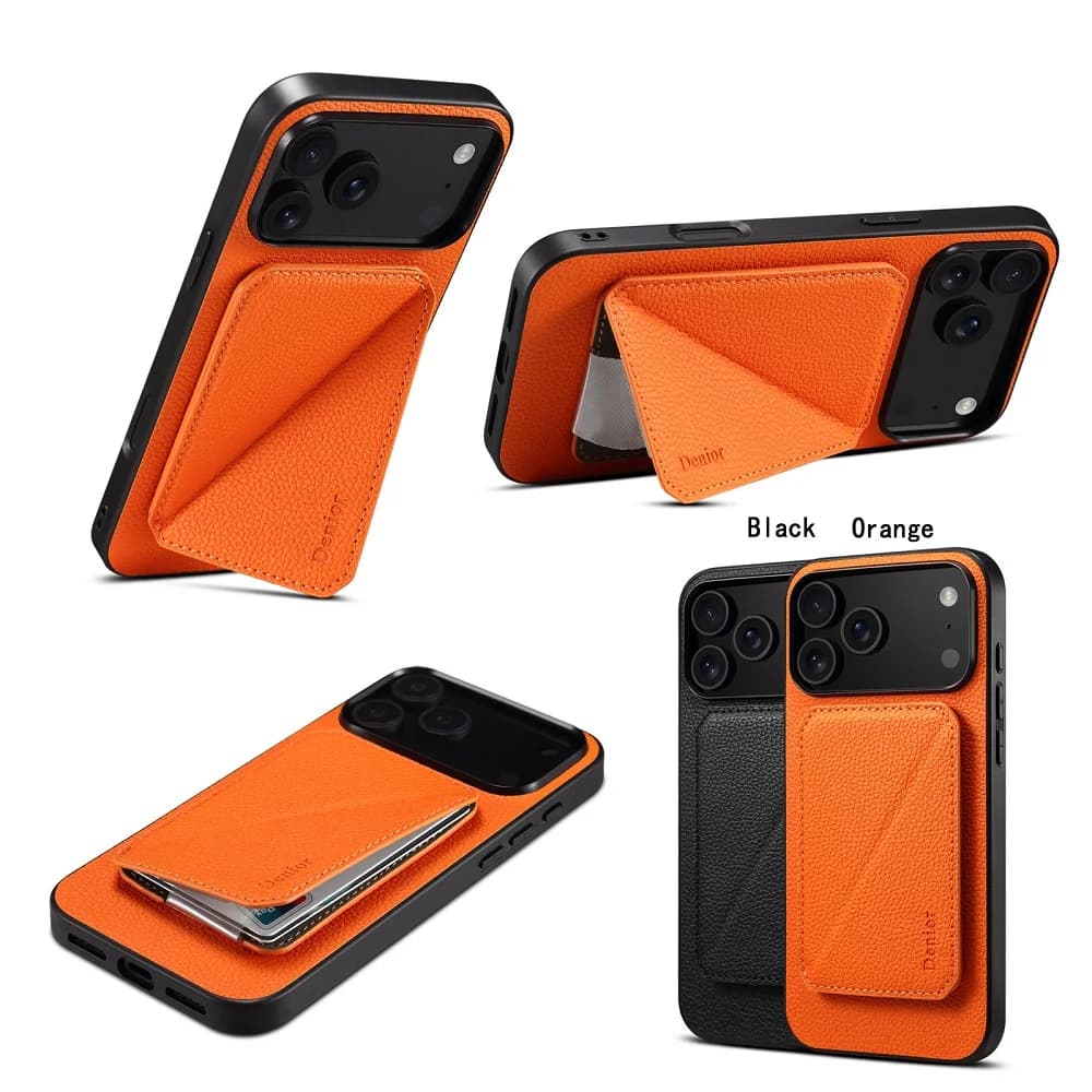 Magnetic Wallet Case with Phone Case for iPhone 17 Air 16e 15 14 13 12 11 Pro Max 7 8 Plus XR with Support Wireless Charging