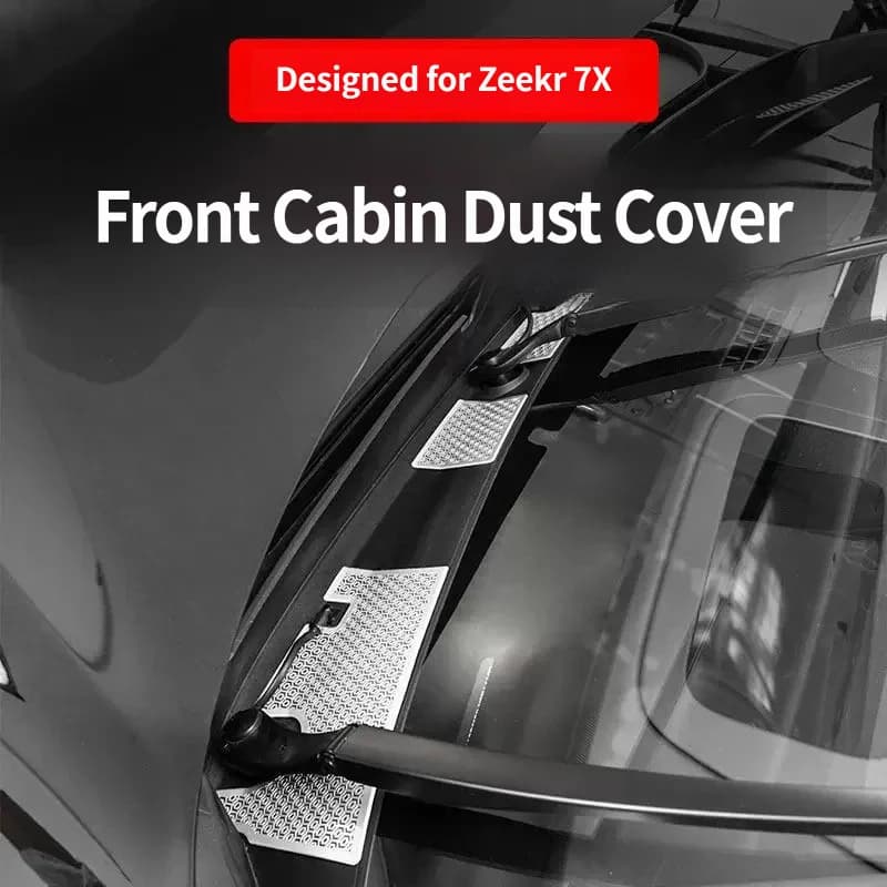For ZEEKR 7X 2025 2026 Front Hood Vent Stainless Steel Anti-Scratch Decor Protective Cover Exterior Styling Mod Accessories