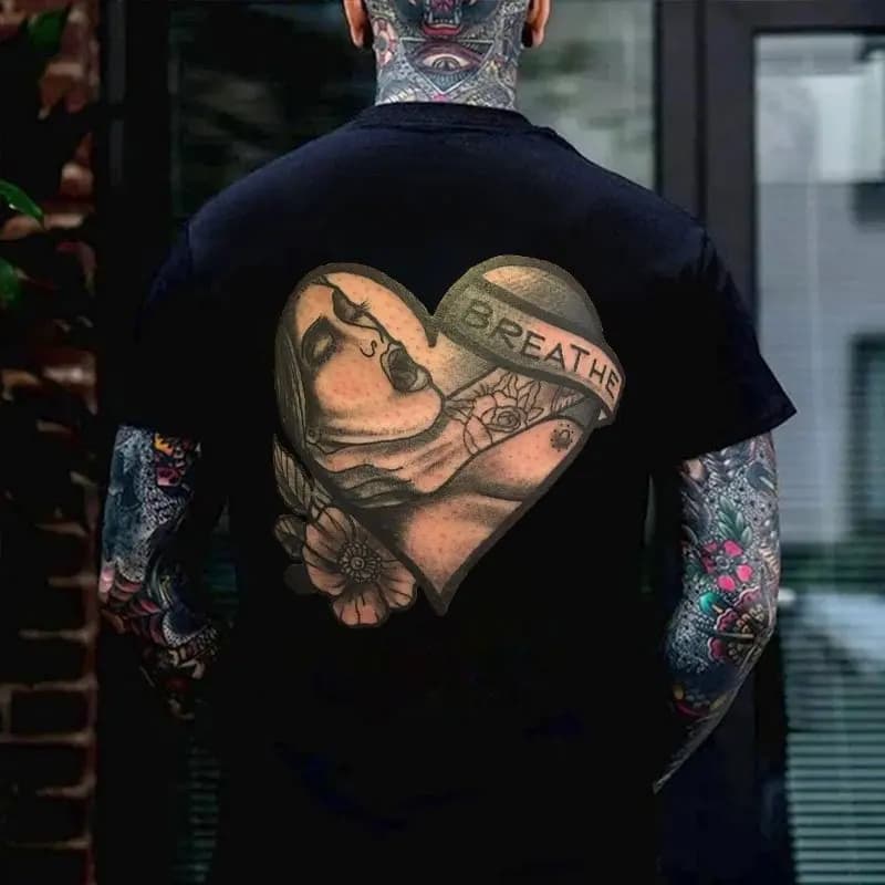 Summer Men's Hip Hop Casual Comfortable Loose Short Sleeve 3D Printing