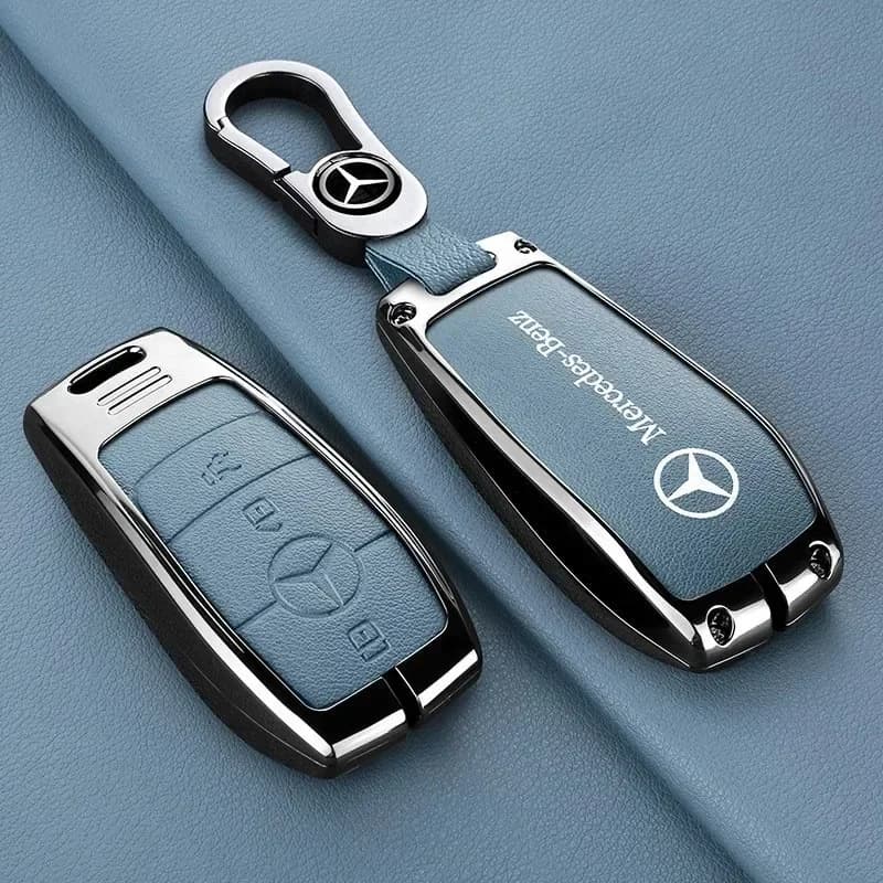Car Smart Remote Key Case Fob Cover Bag For Mercedes Benz A C E S G Class GLC CLE CLA GLB GLS W177 W205 W213 W222 X167 AMG
