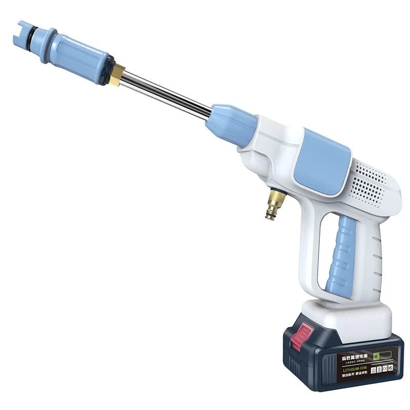 Portable High Pressure Cordless and Rechargeable with Lithium Battery Industrial Equipment Electric Car Washer Gun