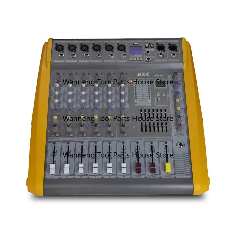 High Performance Professional Power Audio Mixer 6 Channel Amplifier Mixer