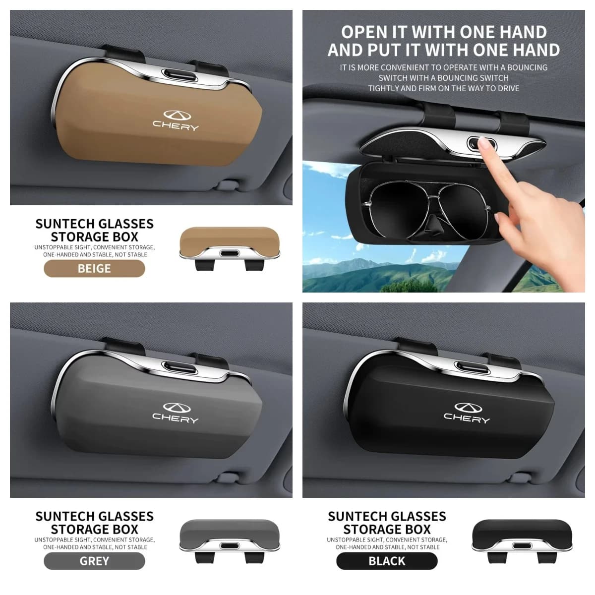 Car Sun Visor Sunglasses Glasses Storage Box For Chery Tiggo7 Pro Tiggo8 Pro Omoda C5 Jaecoo J7 Jetour Dashing Interior Accessor