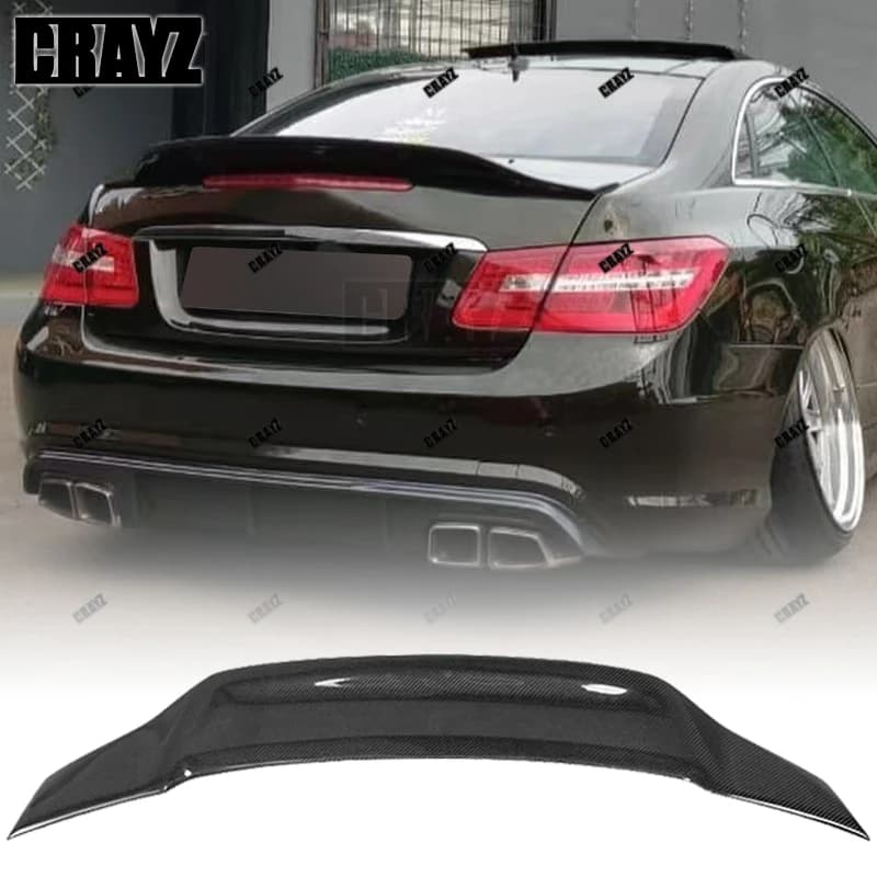 W207 R Style Spoiler For Mercedes-benz E Class C207 2-Door Coupe Carbon Fiber Rear Trunk Wings E200 E250 E300 E350 2010-2016