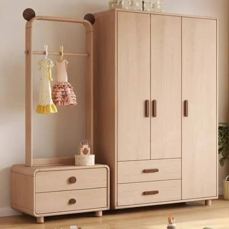Nordic Large Wardrobe Closet Luxury Customized Adult Space Saving Wardrobe Closet Wooden Cute Armadio Guardaroba Furniture
