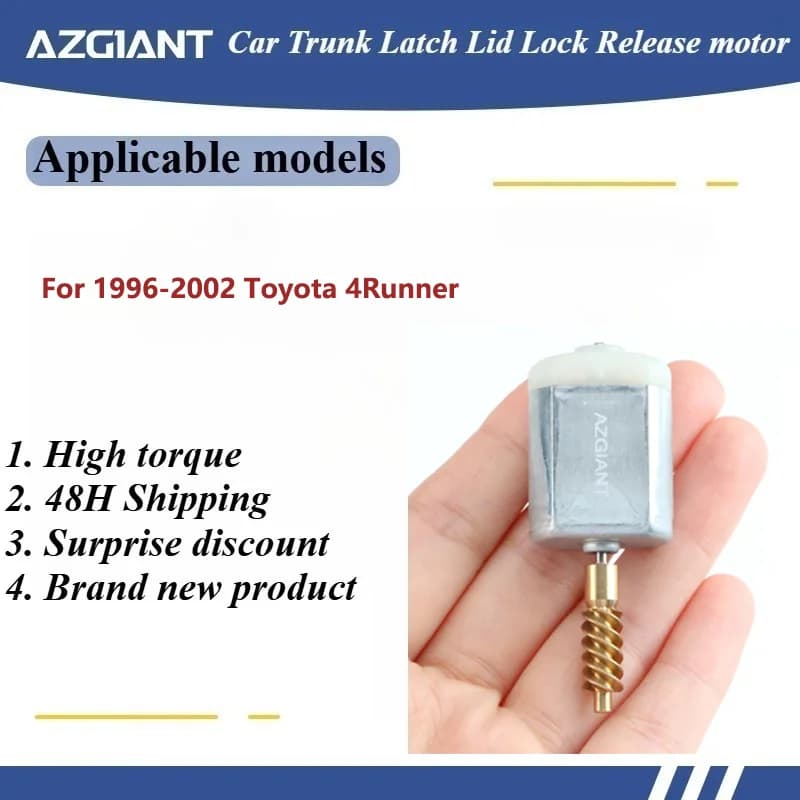 For 1996-2002 Toyota 4Runner Car Trunk Lock Actuator Latch Release Door Power Motor Direct Current Motor metal worm Low Noise