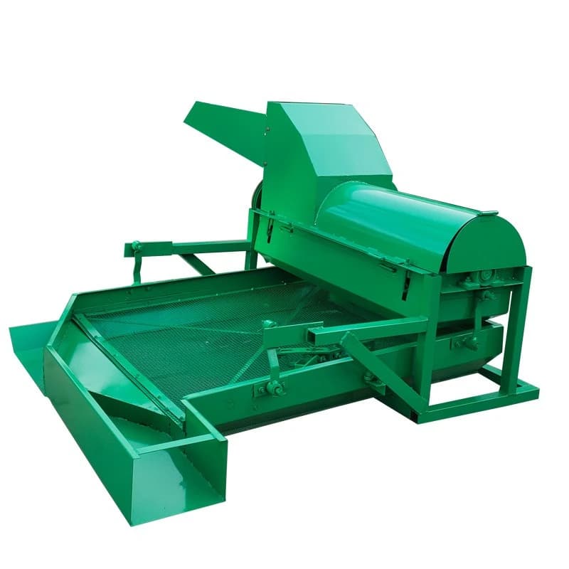 Nut thresher per hour output 1.5 tons thresher home twovibrating screen