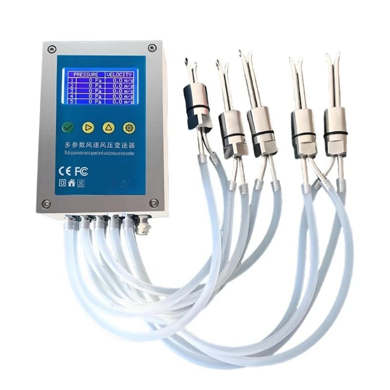 Multi-parameter wind speed and pressure transmitter, multi-point pipeline multi-circuit tube flow meter RS485