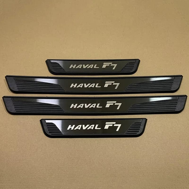 For HAVAL F7 F7X 1.5T 2.T 2027 2026 2025 2024 2023-2019 Stainless Steel Door Sill Plate Plastic Styling 3D Accessories Auto Part
