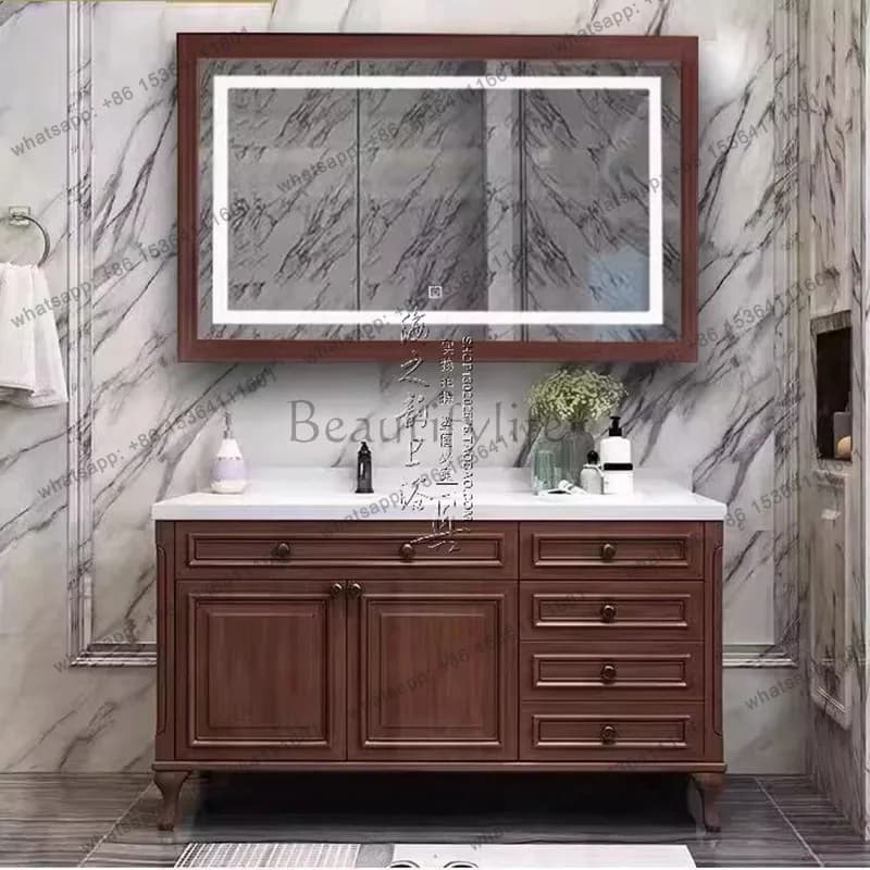 Decorations Modern Bathroom Cabinet Bar Perfume Storage Shelves Mirror Cupboard Accessories Drawers Gabinete Trendy Furniture