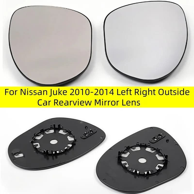 For Nissan Juke 2010-2014 Left Right Outside Car Rearview Mirror Lens Car Side Rearview Mirror Heated Glass Lens Suitable