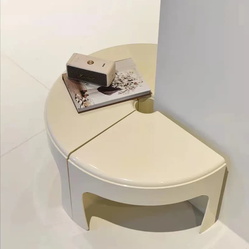 LH   Nordic round coffee table, simple small apartment coffee table can be split into combination sides