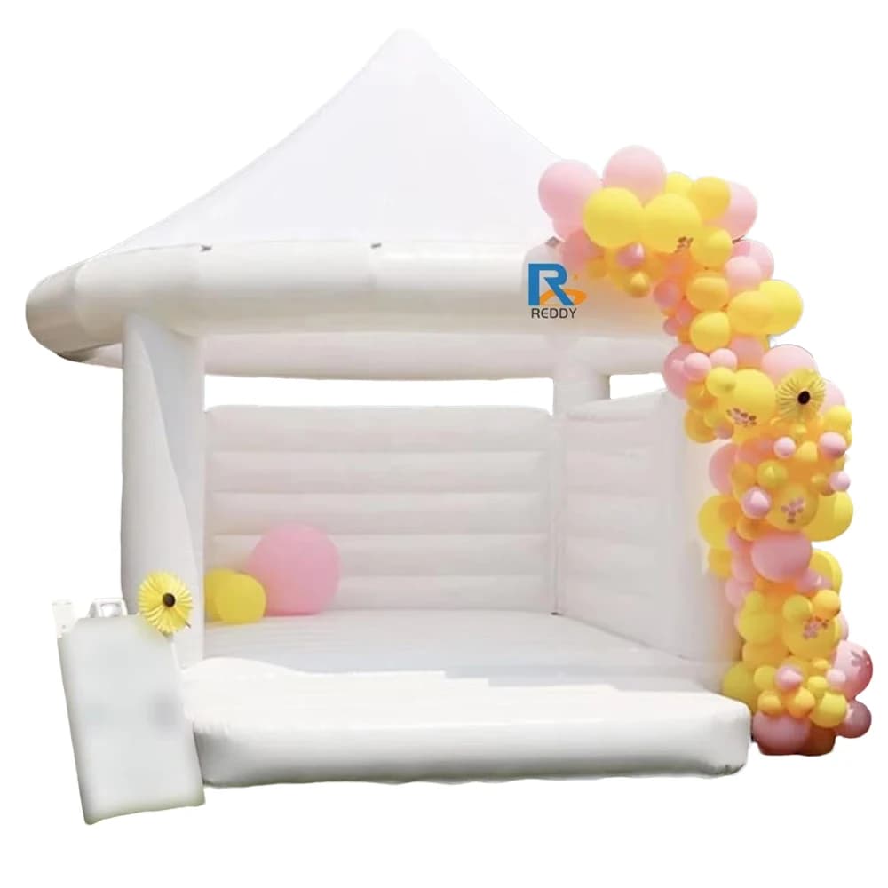 Hot Sale White PVC Inflatable Bouncy House Wedding Jumping Castle for Partyglobally accessible