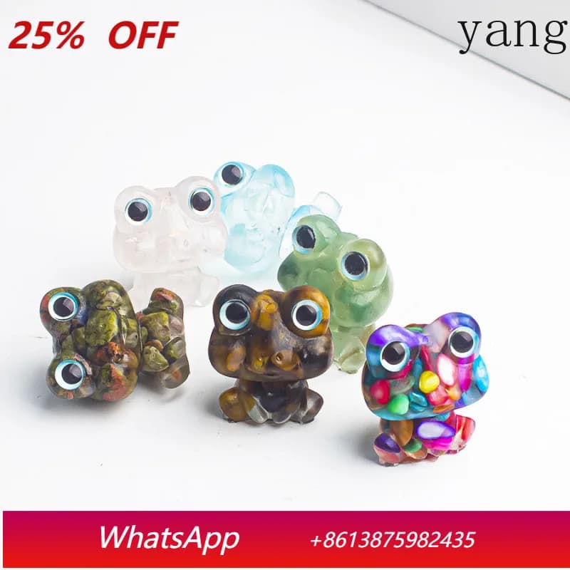 CX frog ornament handmade small animal accessories gift modern simple ornament