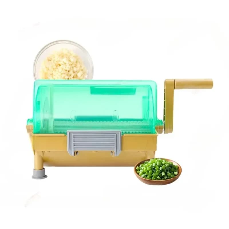 Multifunctional Vegetable Pepper Onion Spiral Cutting Machine Hand Crank Home Restaurant Hotel Slicer Paper Shredder