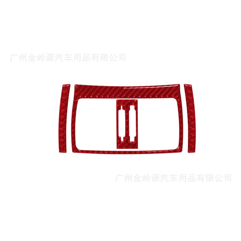 For 11-17 BMW X3 Car Interior Modification Carbon Fiber Rear Exhaust Vent Frame Decorative Sticker