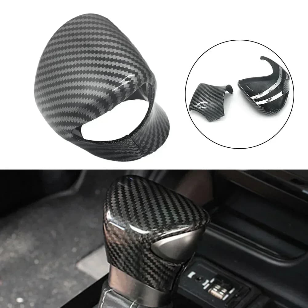 1PCS ABS Carbon Fiber Interior Gear Shift Knob Cover Trim For Lexus ES 2018-2023 For Lexus UX 2019-2023 For Lexus LX 2022-2023