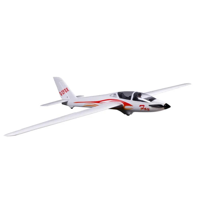 FMS Fox 2.3m V2 PNP 2300mm Glider RC Airplane 5-CH Remote Controlled Aircraft (91.4") Wingspan PNP (No Radio Battery Charger)