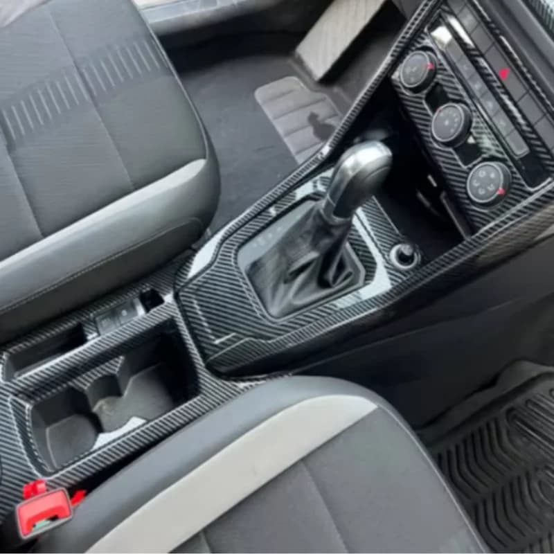 LHD For Volkswagen VW T-Roc T Roc 2018 -2022 Accessories Car gear shift knob frame panel Decoration Cover Trim Car Styling