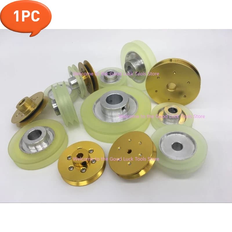 1PC Wire winding machine rubber wheel tension wheel Aluminum wheels Damping wheel