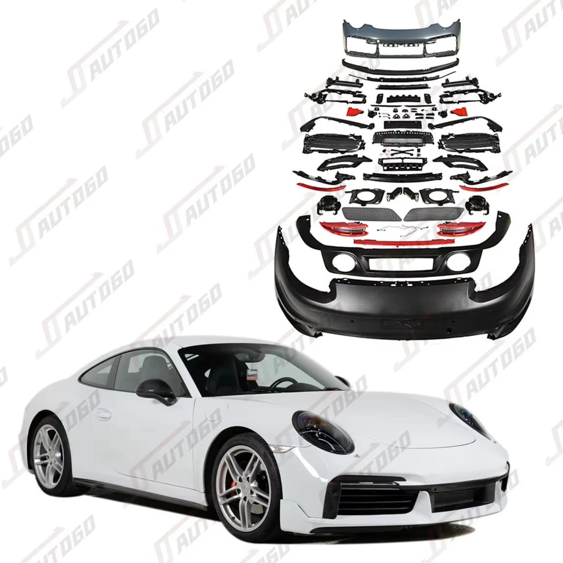 STLF Factory Bodykit for 911 991 11-17 Carrera 4 Cabriolet S 3.0T 3.8T 3.4L 3.8L GT3 RS Turbo Upgrade 2024 992 Bumper Assembly