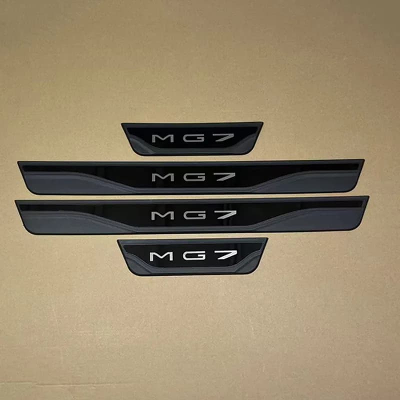 For MG MG7 2027 2026 2025 2024 2023 2022 Car Door Sill Plate Plastic Stainless Steel Protector Trim Sticker 3d Styling Auto Part