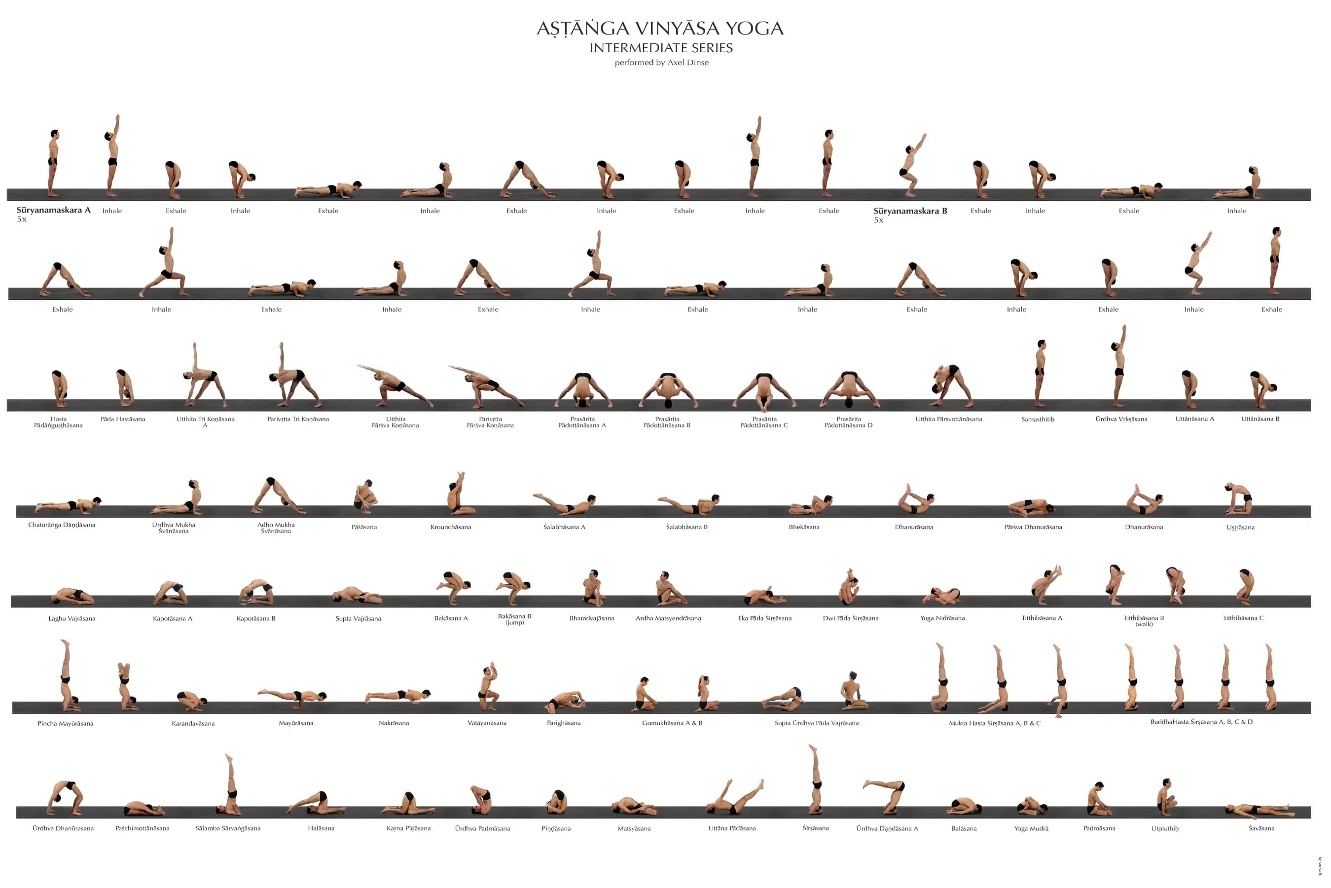 10style Choose Yoga Ashtanga Pose Health Prints Wall,Art Silk Picture Painting For Living Room Decor
