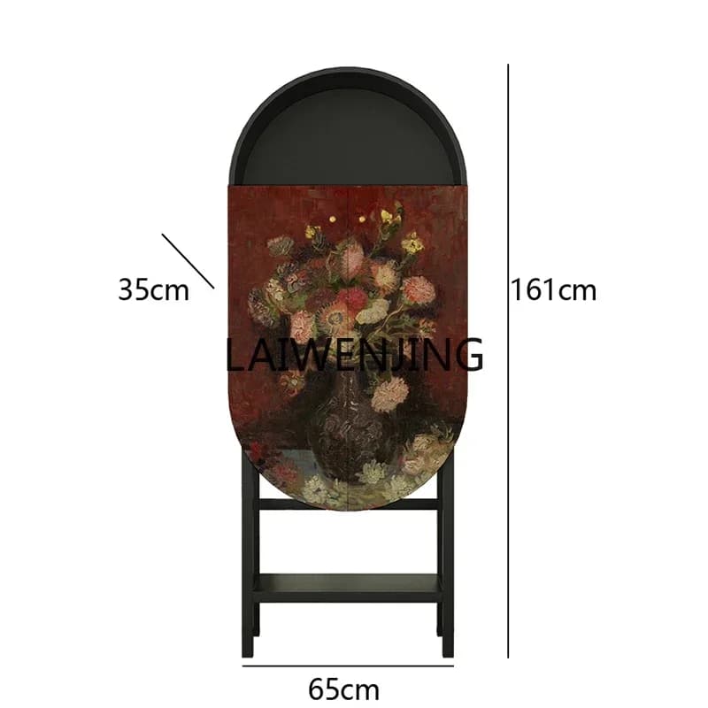 dining side solid wood wine integrated living room decoration storage custom cabinet