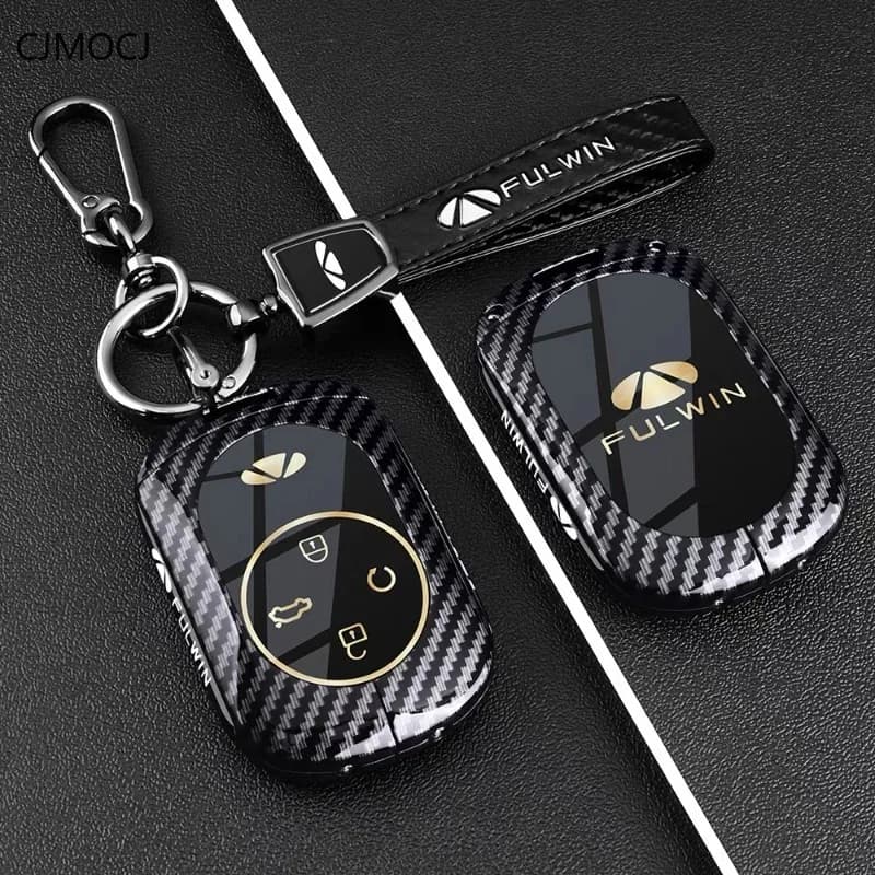 Premium Zinc Alloy Key Cover Case for Chery Fulwin T11/A8L/A9L/X3 Plus/T8/T9/T10/X3L - Protective Key Fob Shell Keybag Keychain