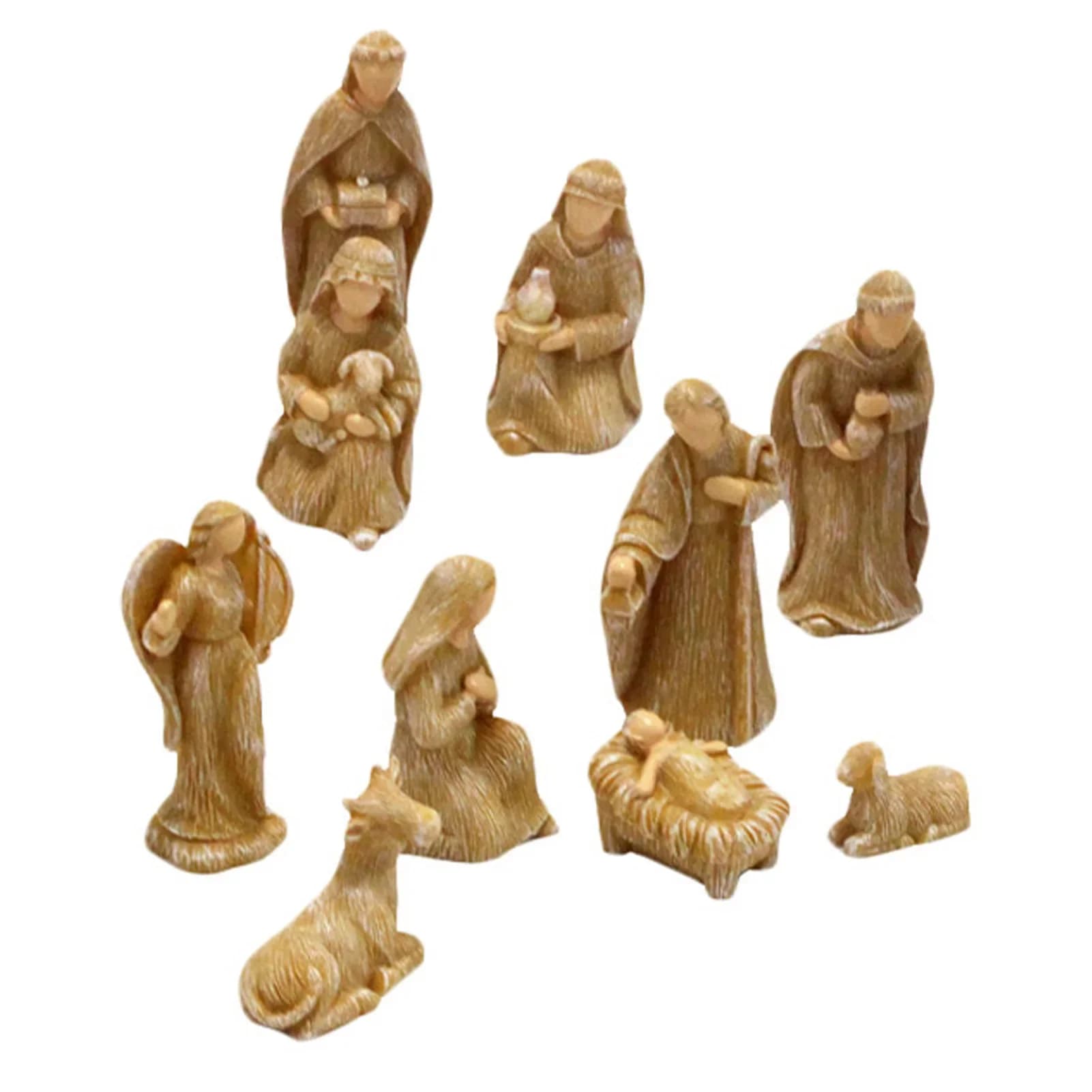 Nativity Set Nativity Scene Large Baby Jesus Statue Big Christmas Manger Christmas Crib Ornament Holiday Gift Home Decoration