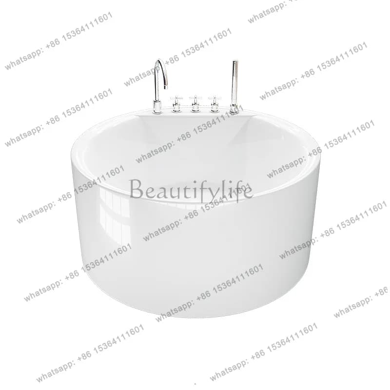 Directly from the manufacturer acrylic freestanding round 1.3m massage surf tub QT012