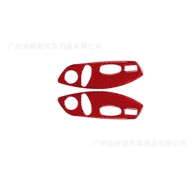 For 16-22 Porsche 718 Car Interior Modification Carbon Fiber Seat Button Adjustment Decorative Stickers