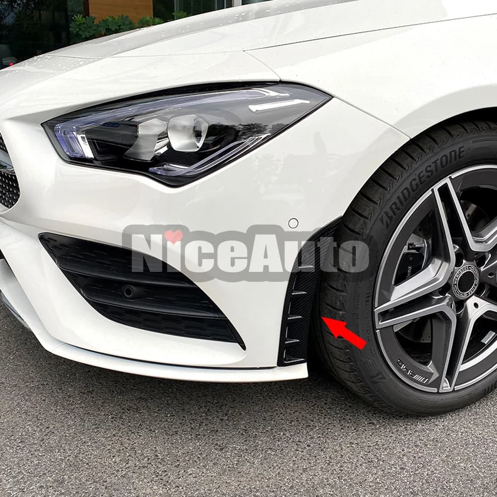 For Benz CLA Sedan Shooting Brake CLA200 CLA250 CLA35 2020 - 2023 Front Bumper Side Vent Air Outlet Trim Cover Car Accessories