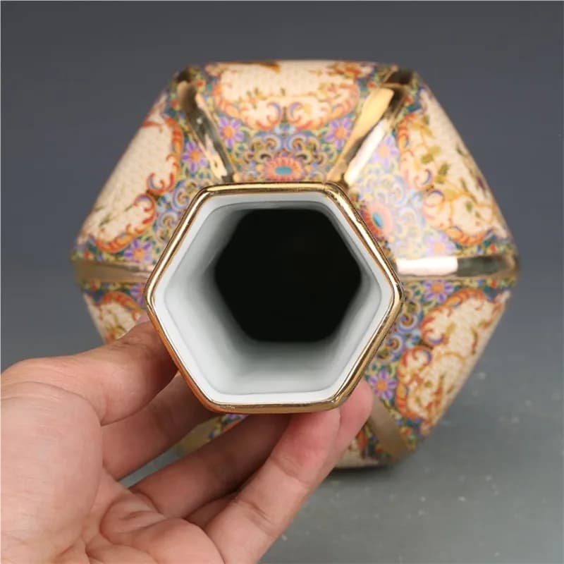 1Pcs Imitation Porcelain Vase, Decorative Vase, Home Dining Table, Indoor Decoration