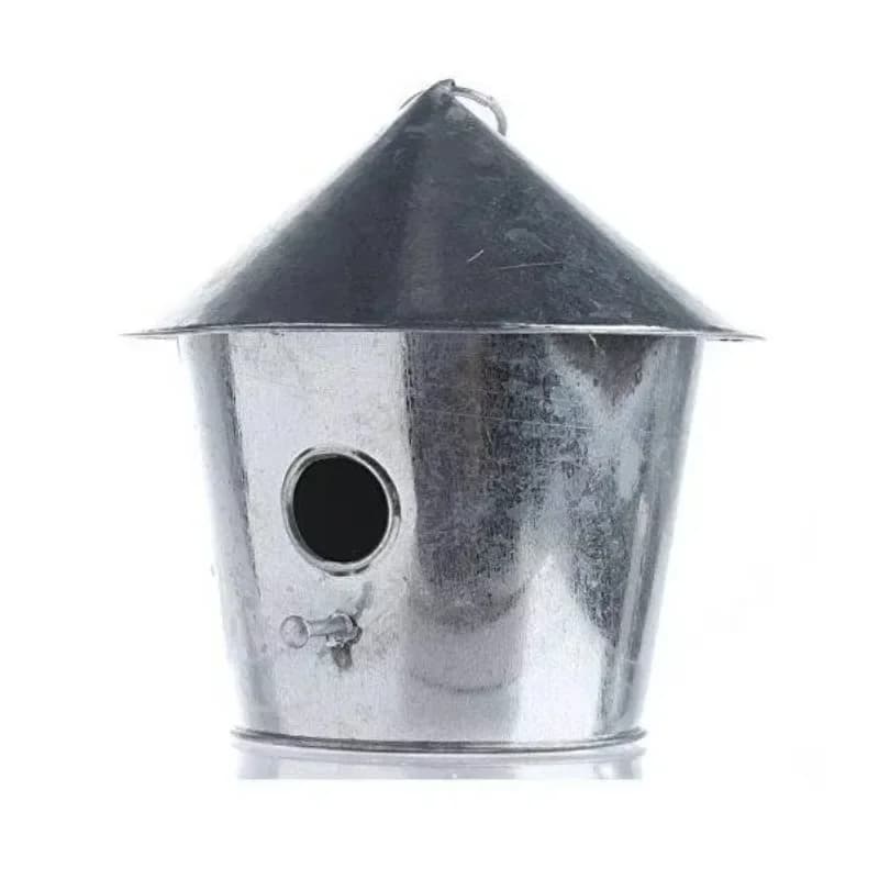 Modern Bird Cage Portable Indoor Pet Shelter Unique Simple Design Galvanized Metal Animal Bird House