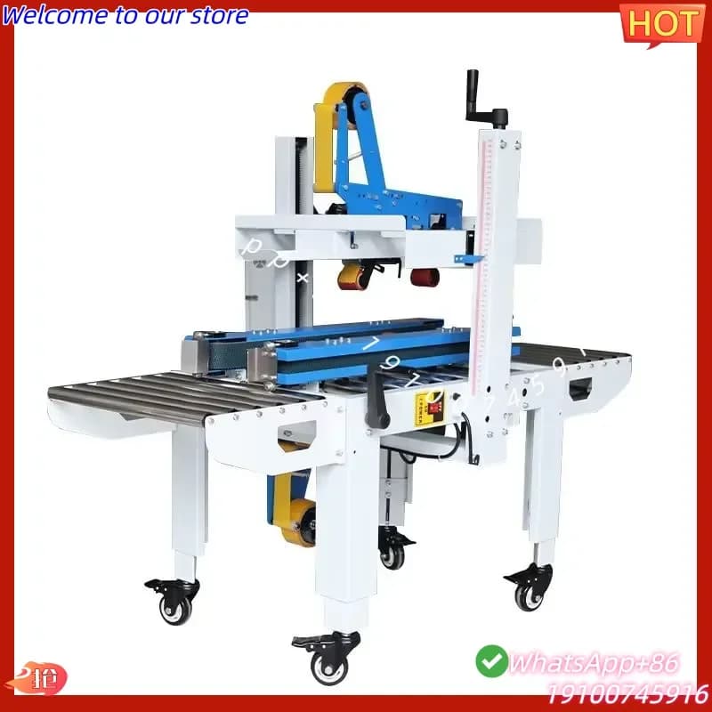 2026Hot 5050 Automatic Flaps Folding Carton Sealing Machine Case Box Tape Sealer