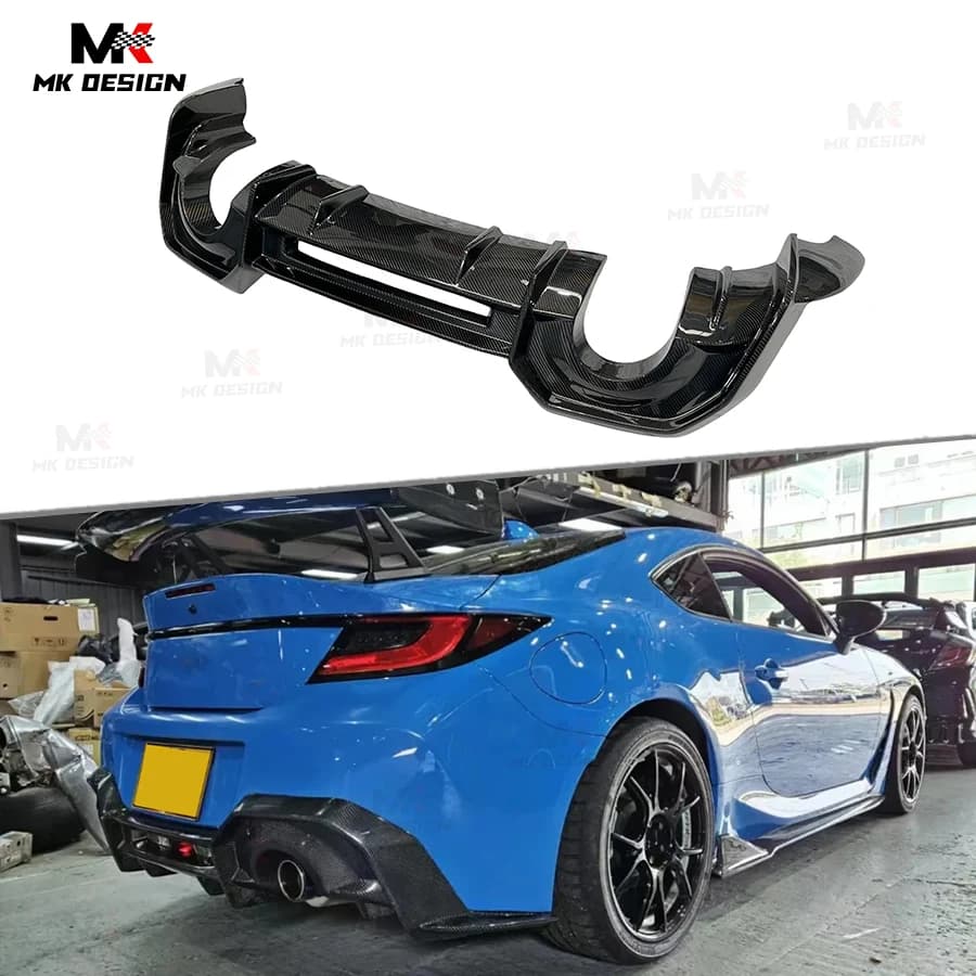 Carbon Fiber A Style Rear Bumper Lip Diffuser for Toyota GR86 2022-2024 Rear Diffuser Bumper Lip Body Kit Car Accessories