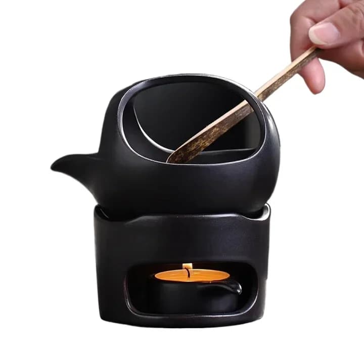 Japanese roasted tea ware ceramic tea stove small tea awakener