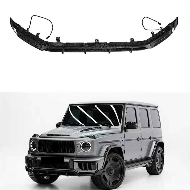 For 2025+ W465 Car Accessories G Wagon TOP Style Front Bumper Lip Dry Carbon for G Class W465 G63 Front Lip Exterior Parts