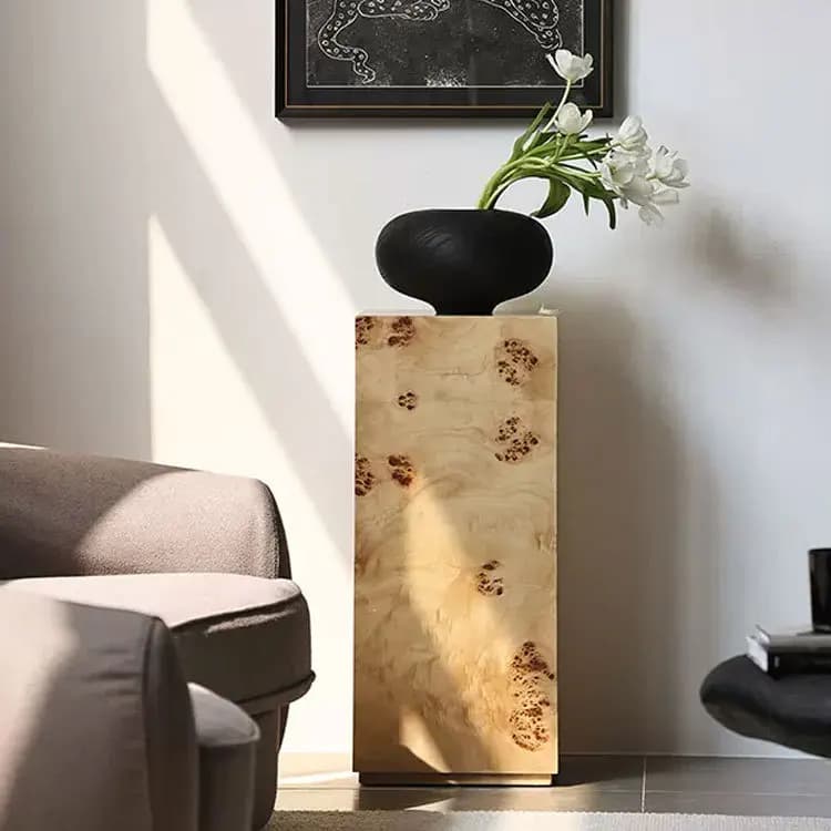 DSA medieval style wooden pile pier art home living room study entrance advanced display stand floor ornament