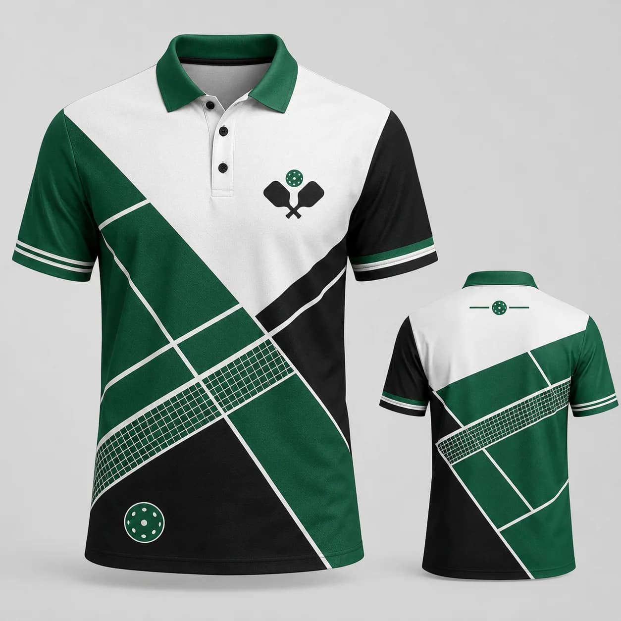 Pickleball Paddle Ball Graphic Polo Shirt Mens 3D Print Breathable Quick Dry Sports Jersey Training Tournament Streetwear Top