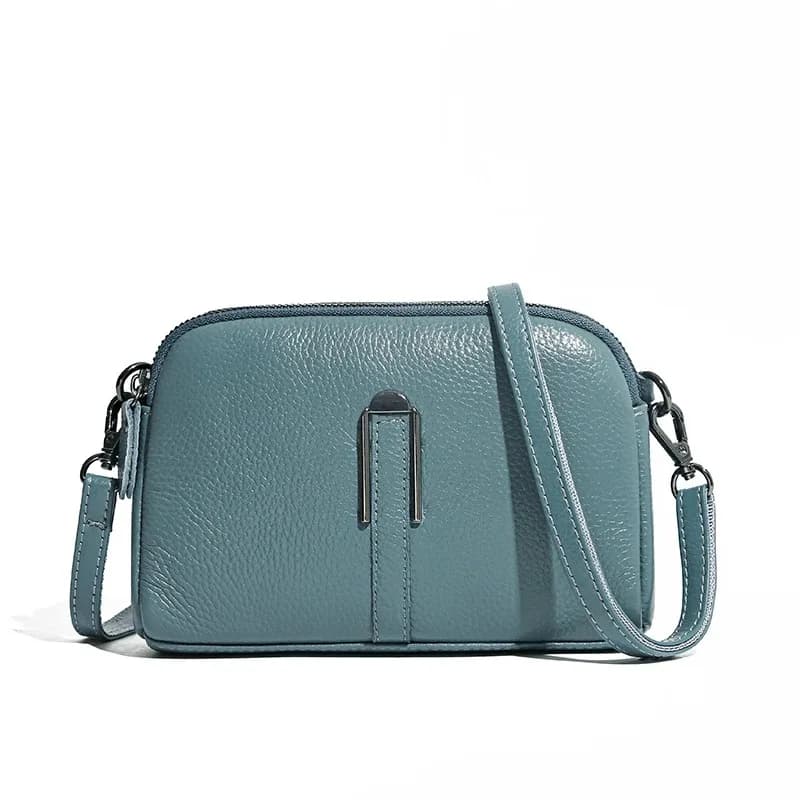 Genuine Leather Bag Luxury Women's Crossbody Bag for Woman Female Solid Color Clutch Phone Bags Shoulder Bag Messenger Bag