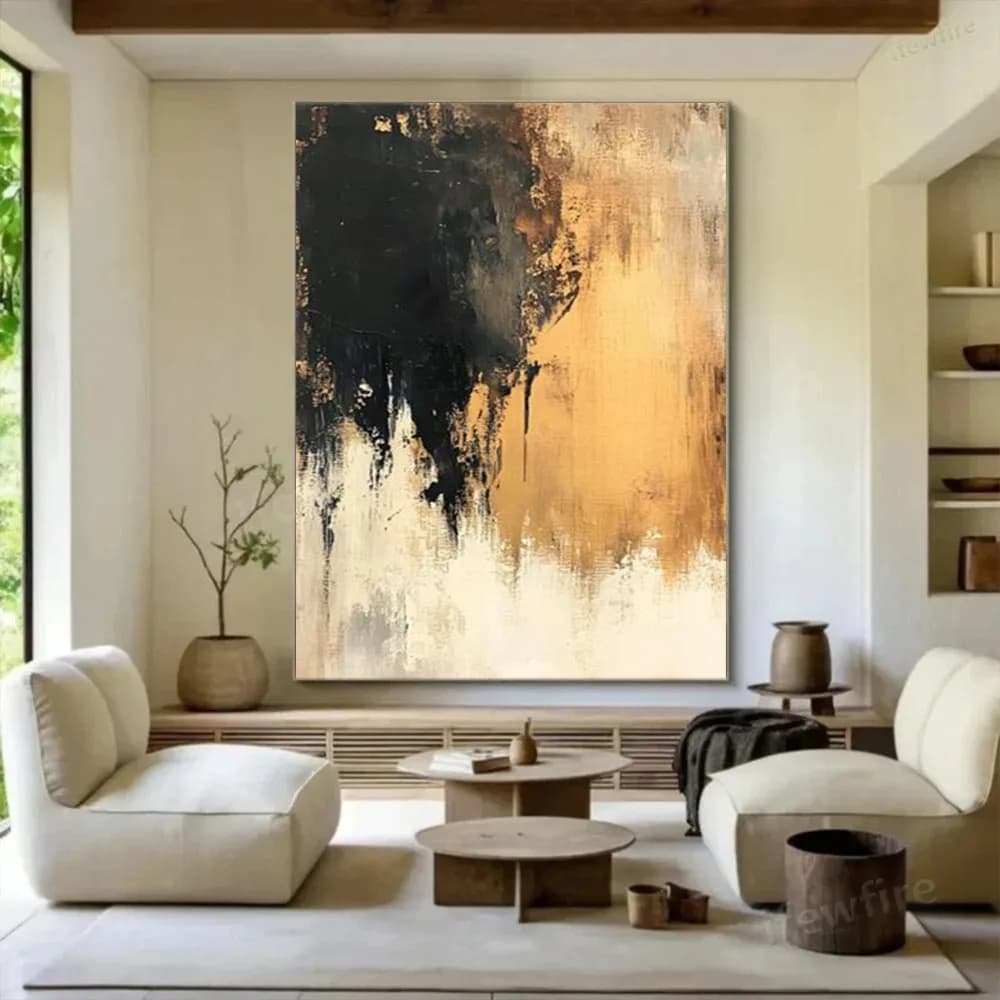 Indoor Wall Art Decor Mural 100% Handmade Oil Painting Modern Abstract Textured Canvas Poster For Living Room Decorative Artwork