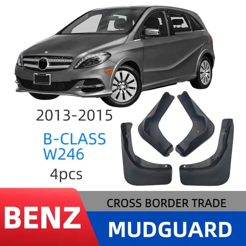 4pcs Car Front Rear for Mercedes-Benz B B200 Class W246 2012-2015 Splash Guards Mud Flaps Mudguard Mudflap cars accessories