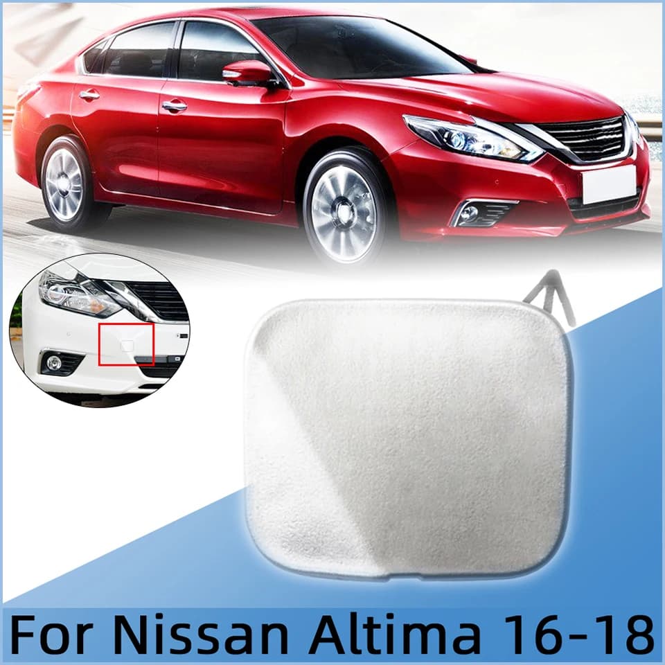 Front Bumper Tow Hook Eye Cover Cap For Nissan Altima 2016 2017 2018 622A09HS0A Car Accessories Towing Hauling Trailer Lid Trim