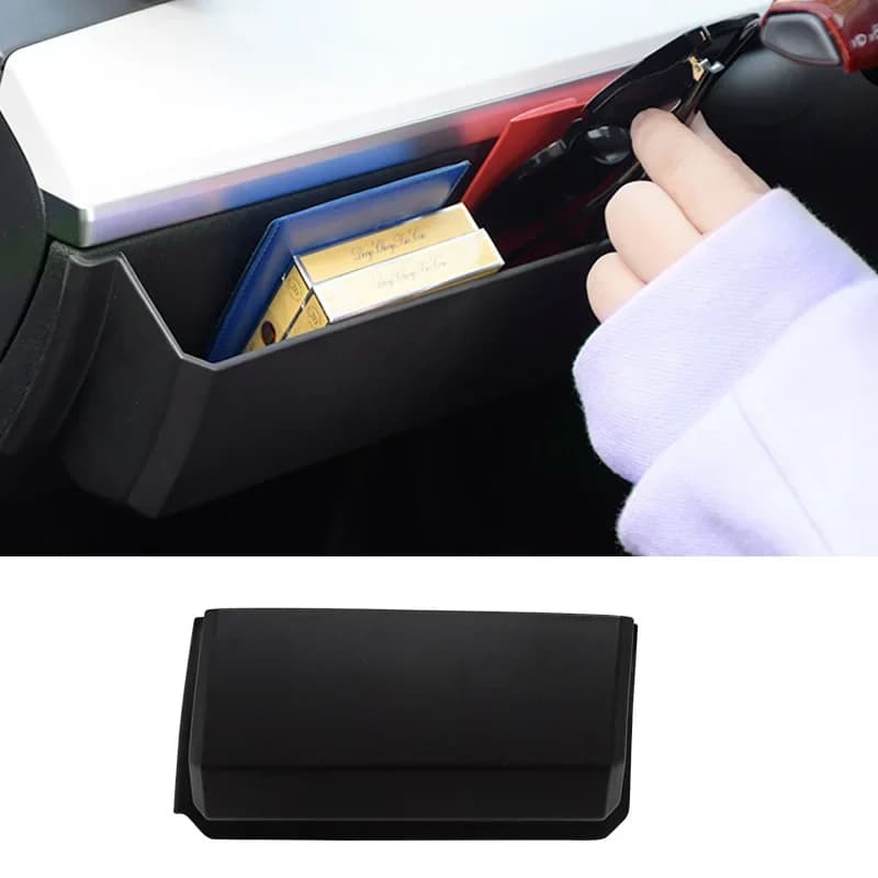 For Tesla Model 3 2019-2022 Model  Y 2020-2024 Car Steering Wheel Side Storage Box Snap-in type Cell Phones Clutter Organizer
