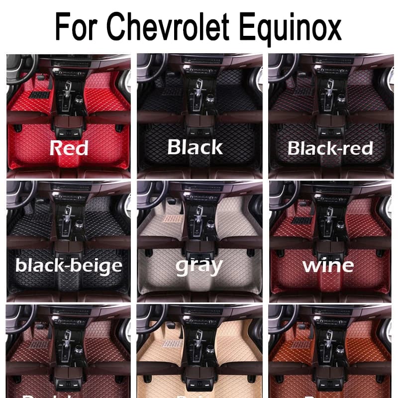 Car Floor Mats For Chevrolet Equinox 2017 2018 2019 2020 2021 2022 Custom Interior Accessories