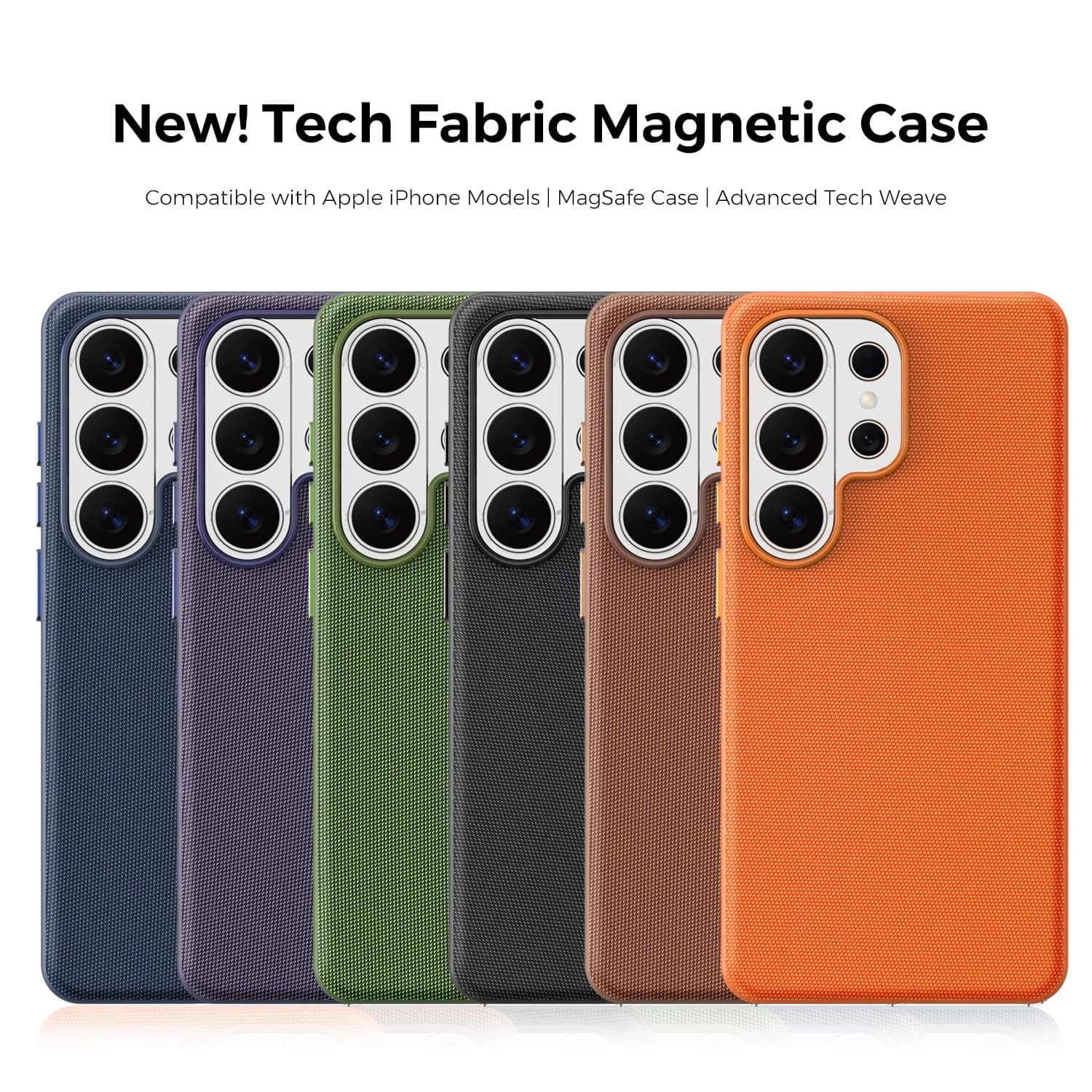New TechWoven For Magsafe Magnetic Wireless Charge Case for Samsung Galaxy S26 S25 S24 Ultra Adsorption Shockproof Back Cover